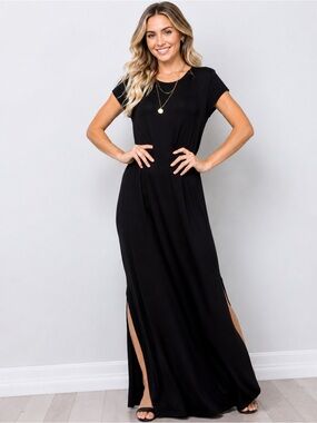 🖤 Midnight Grace Maxi Dress